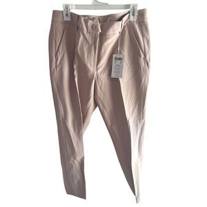 NEW Madeleine Women's Pale Pink Sz 12 Tapered Pleated Slim Fit Trousers